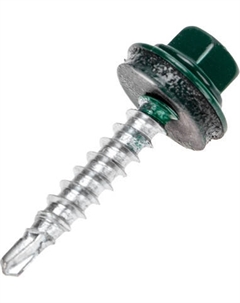 Саморез Kranz Кровельный 4.8х29 RAL 6005 / 1204-4829-3