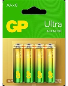 Комплект батареек GP Batteries Ultra LR6/15AUETA21-2GSBC8 Gp batteries