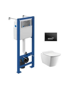 Унитаз подвесной с инсталляцией Creavit Elegant EG321-11CB00E-0000