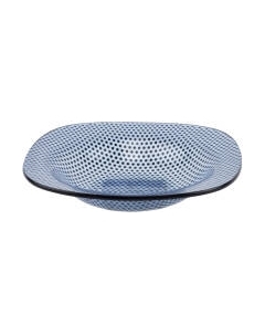 Тарелка столовая глубокая Zibo Shelley Синяя точка / S354108R/B Zibo shelley