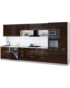 Кухонный гарнитур Интерлиния Мила Gloss 4.0-ПМ1