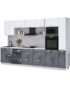 Кухонный гарнитур Интерлиния Мила Лайт 3.3-ПМ1