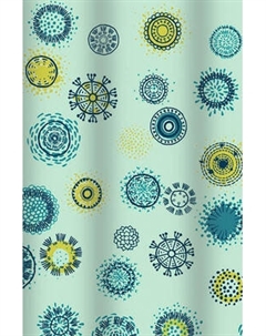 Шторка-занавеска для ванны V-line Одуванчики 180x180