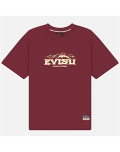 Мужская футболка Logo & Crane Soaring Daicock Print Relax Fit Evisu