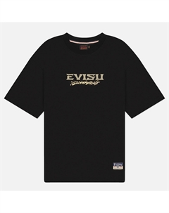 Мужская футболка Crane & Logo Print Loose Fit Evisu