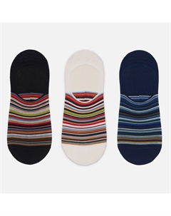 Комплект носков Mixed Signature Stripe Loafer 3-Pack Paul smith