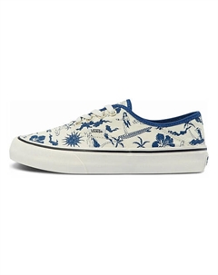 Кроссовки Authentic Low Tops Casual Skateboarding Shoes Beige Blue Vans