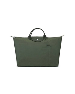 Сумка Le Pliage Green Canvas With Leather Canvas Bag Regular Women's Green Longchamp