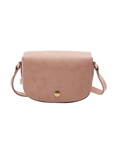 Сумка Le Pliage Cow Leather Shoulder Bag Mini Women's Print Pink Longchamp