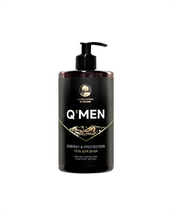 Q’MEN Гель для душа мужской Бодрость и Защита 640 Deonica