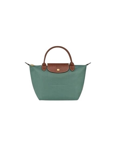 Сумка Le Pliage Cow Leather Trim Handbag Mini Women's Green Longchamp