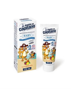 Зубная паста детская "Тутти-фрутти" 3+ Baby 75 Pasta del capitano