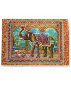 Разделочная доска подарочная стеклянная Слон Маракеш Gift'n'home