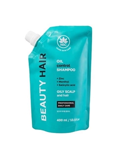 Шампунь для жирной кожи головы и волос BEAUTY HAIR 400 Name skin care