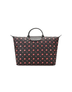 Сумка Le Pliage Fabric Dumpling Bag Women's Black Red Longchamp