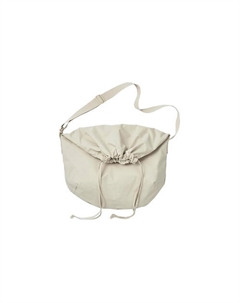 Сумка Cotton Shoulder Bag Regular Women's Black/Light Beige Uniqlo