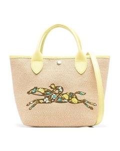 Сумка Canvas Tote Bag Shopping Bag Small Size Women's Yellow Longchamp