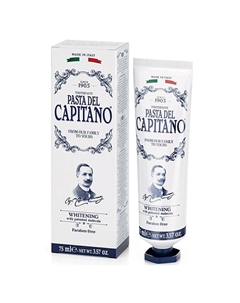 Зубная паста отбеливающая Whitening 75 Pasta del capitano