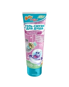 Гель-смузи для душа детский перламутровый розовый 275 Baffy