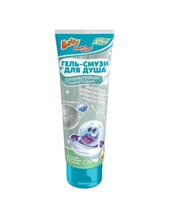 Гель-смузи для душа детский перламутровый бирюзовый 275 Baffy
