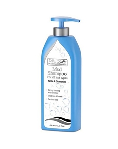 Грязевой шампунь с крапивой и ромашкой. Для волос жирных у корней и сухих на кончиках 400 Dr. sea