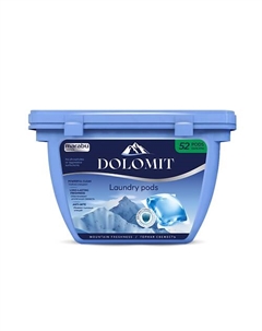 Капсулы для стирки белья универсальные "горная свежесть" 52 Marabu