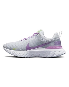 Кроссовки React Infinity Run Flyknit 3 'Grey Rush Fuchsia' Nike