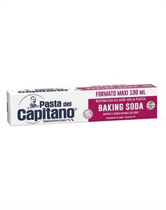 Зубная паста с пищевой содой Baking Soda 100 Pasta del capitano