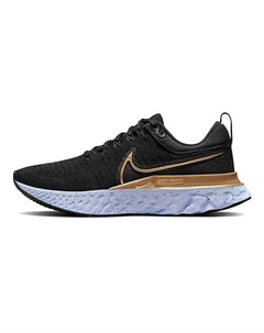 Кроссовки React Infinity Run Flyknit 2 Black Metallic Gold Nike