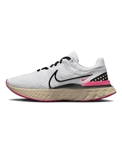 Кроссовки React Infinity Run Flyknit 3 White Hyper Pink Nike