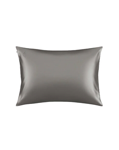 Шелковая наволочка двусторонняя Графит Assoro