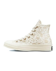 Кроссовки Chuck Taylor All Star 70 Hi Elements Print Egret Gold Womens Converse