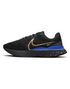 Кроссовки React Infinity Run Flyknit 3 'Black Citron Royal' Nike