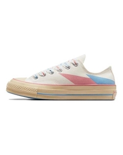 Кроссовки Chuck 70 Low Beige Pink Blue Abstract Converse