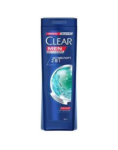 Шампунь против перхоти 2 в 1 "Активспорт" Men 400 Clear