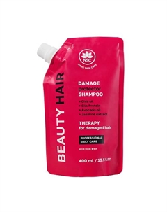Шампунь восстанавливающий для поврежденных волос BEAUTY HAIR 400 Name skin care