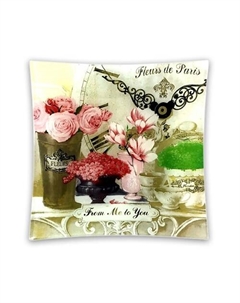 Тарелка подарочная стеклянная, серия "Парижские цветы" Gift'n'home