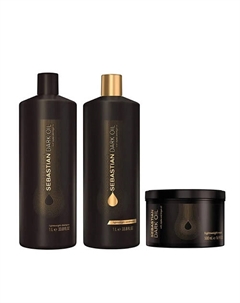 Набор Dark Oil Bundle Maske XL: шампунь + кондиционер + маска Sebastian professional