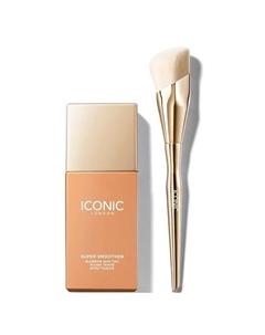 Набор для лица Super Smoother Blurring Тональный крем+Кисть Iconic london
