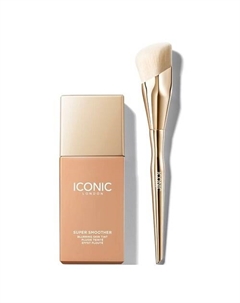 Набор для лица Super Smoother Blurring Тональный крем+Кисть Iconic london