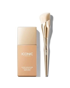 Набор для лица Super Smoother Blurring Тональный крем+Кисть Iconic london