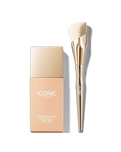 Набор для лица Super Smoother Blurring Тональный крем+Кисть Iconic london