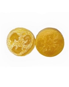 Мыло твердое с люфой с ароматом овсяного печенья, меда и молока 180 Khomey cosmetics