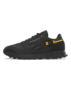 Кроссовки Classic Leather 'Winterized Black Yellow' Reebok
