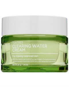 Крем для лица балансирующий с экстрактом чайного дерева Tea Tree Clearing Water Cream 50 Tenzero