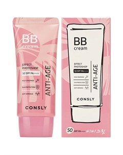 Антивозрастной BB-крем с эффектом фотошопа SPF50/PA++++ Anti-Age Consly