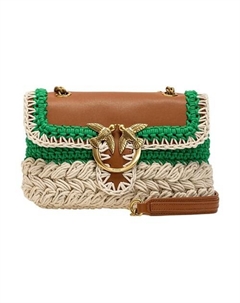 Сумка Cow Leather With Cotton Crossbody Bag, Shoulder Bag Pinko