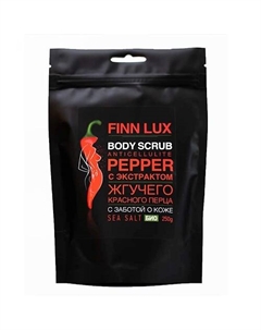 Скраб антицеллюлитный для тела, соляной с экстрактом жгучего перца «Pepper» 250 Finnlux