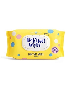 Салфетки влажные детские Baby Wet Wipes 0+ Moriki doriki