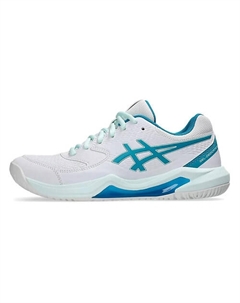 Кроссовки Gel Dedicate 8 Abrasion Resistant Low Top Tennis Shoes Women's White Blue Asics
